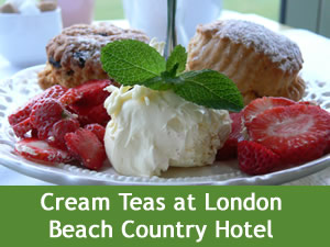Have a Cream Tea at London Beach Country Hotel